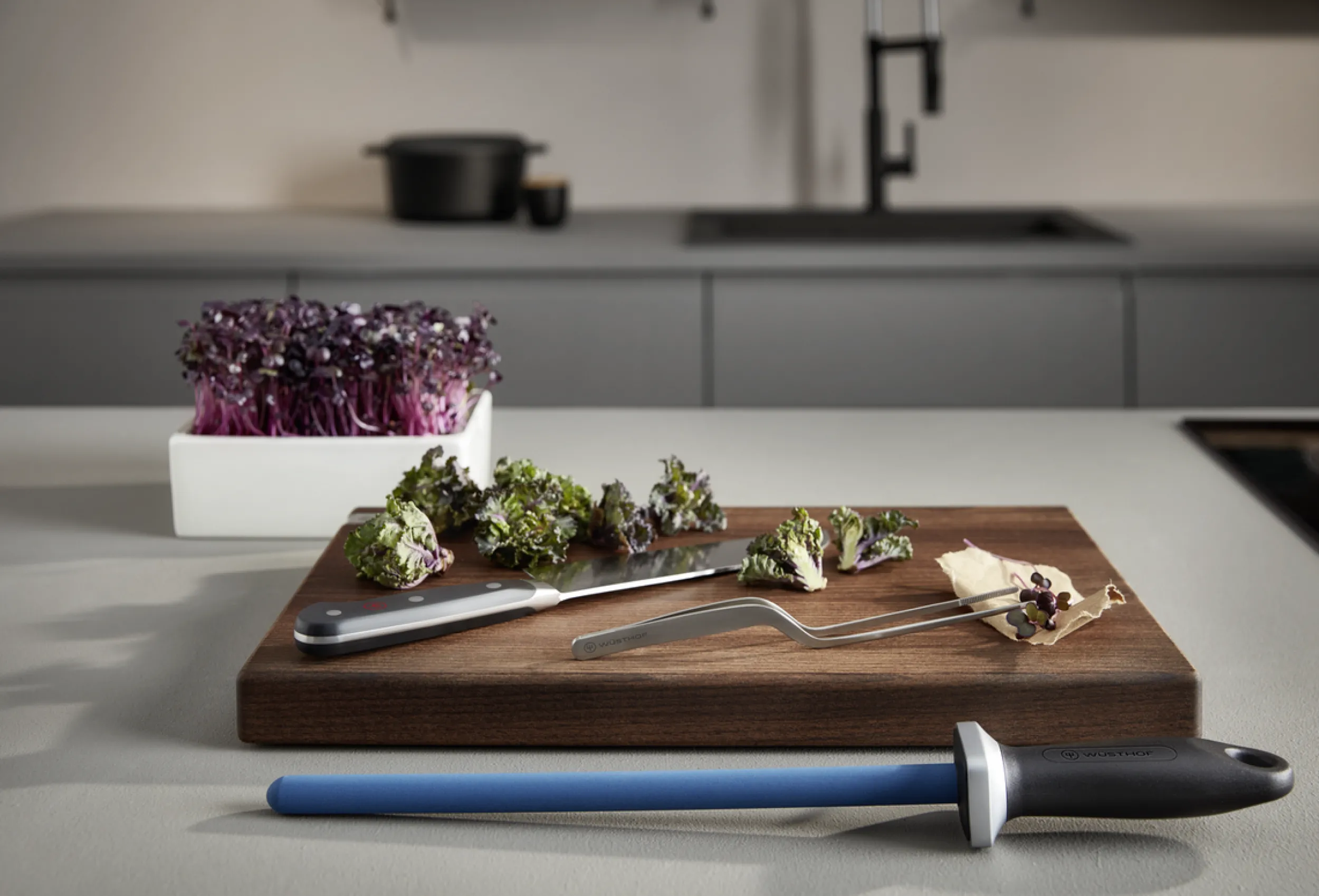 Wüsthof Sharpening>10" Ceramic Sharpening Rod J800