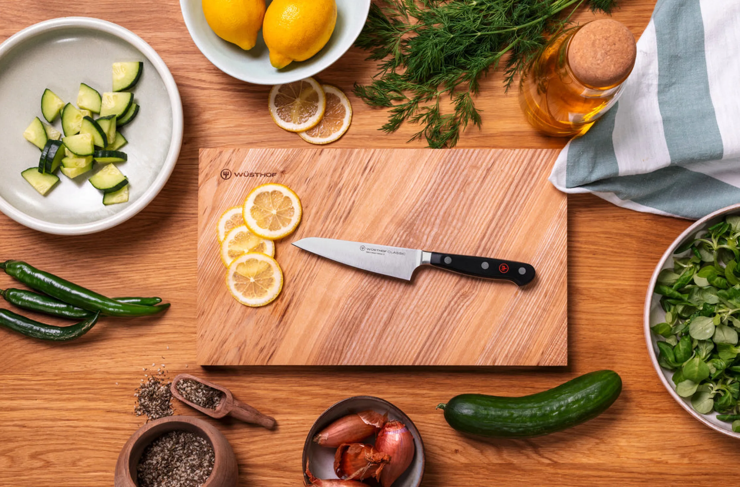 Wüsthof Utility Knives|Asian-Style Knives>Classic 4 1/2" Asian Utility Knife