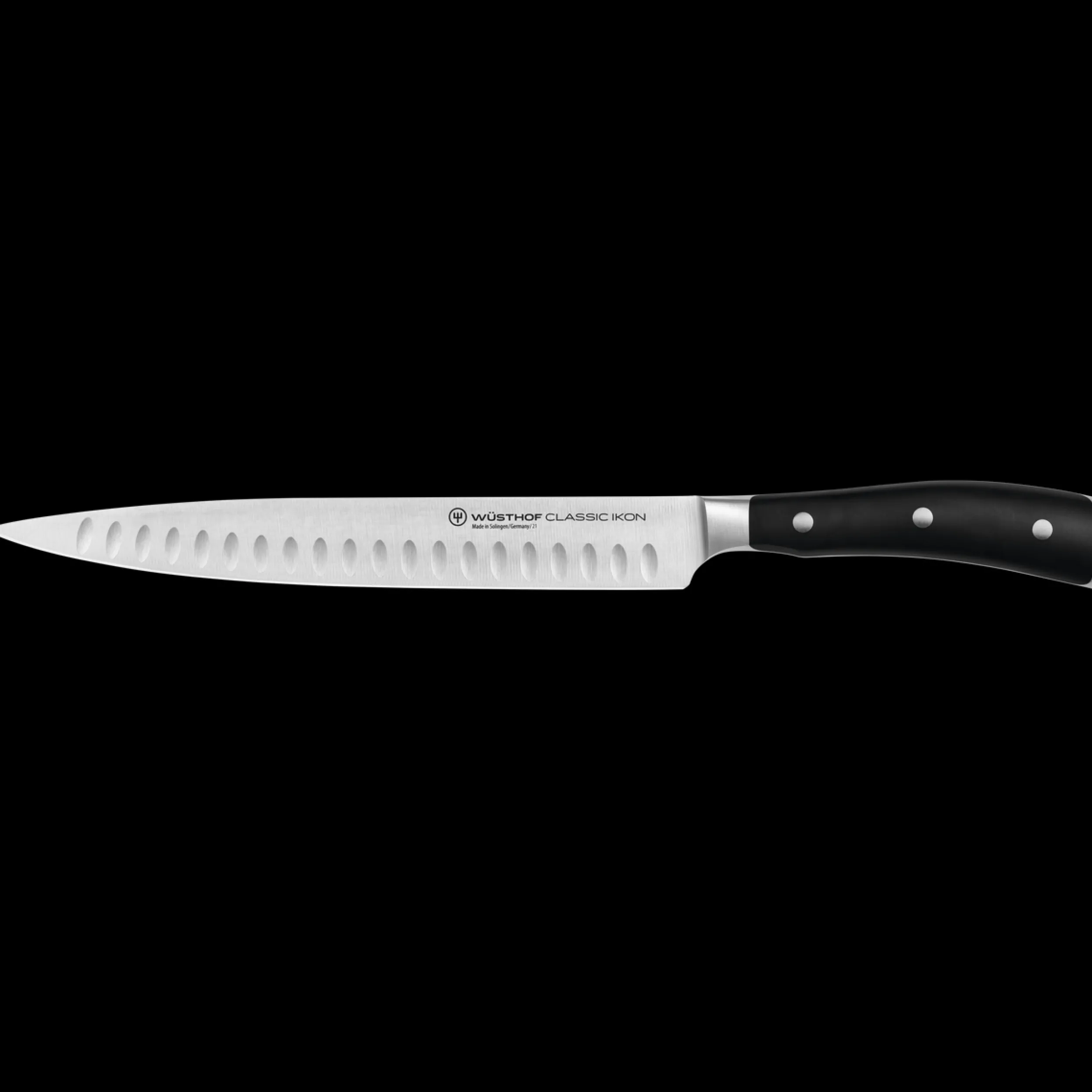 Wüsthof Carving Knives>Classic Ikon 9" Hollow Edge Carving Knife