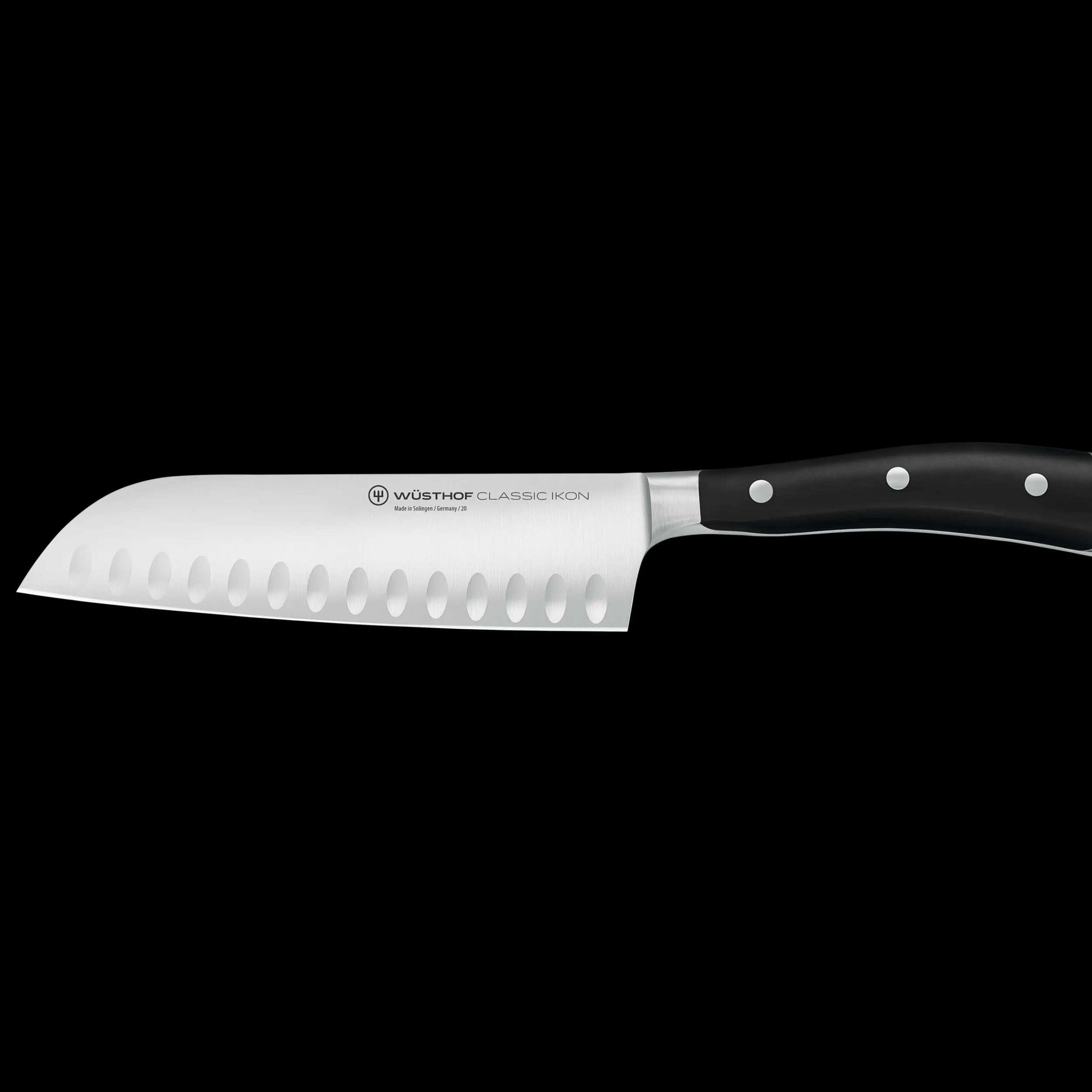 Wüsthof Asian-Style Knives>Classic Ikon 7" Hollow Edge Santoku