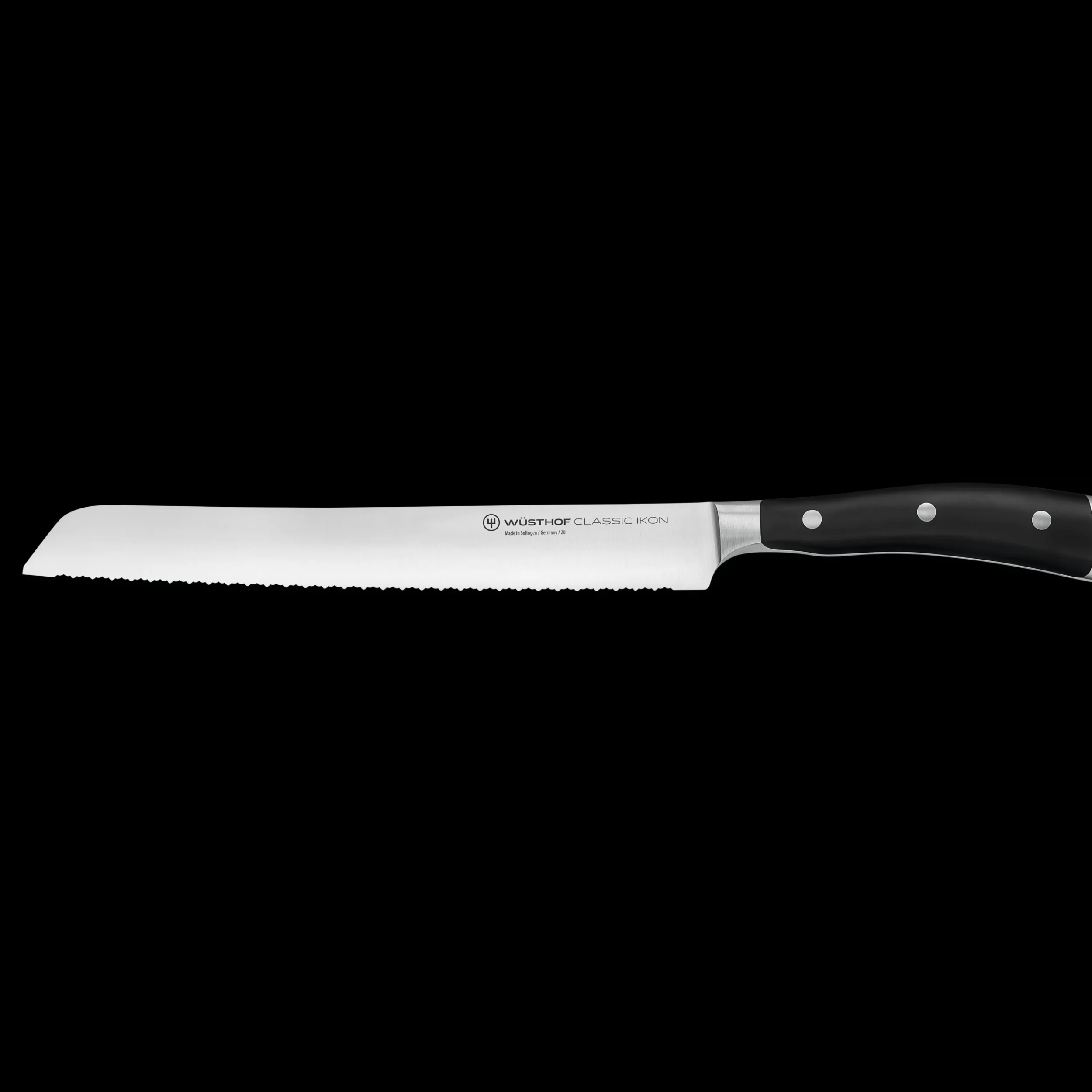 Wüsthof Bread Knives>Classic Ikon 9" Precision Double-Serrated Bread Knife