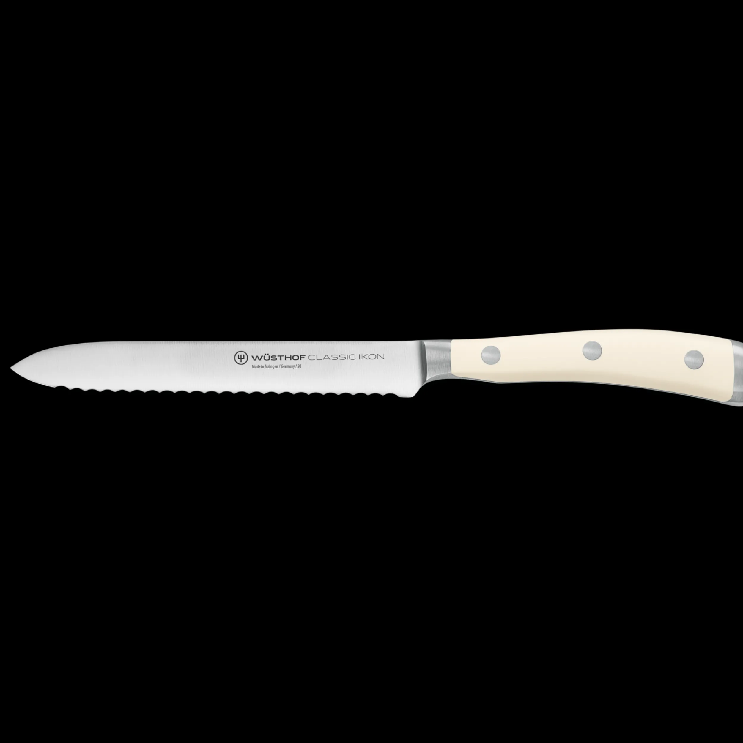 Wüsthof Utility Knives>Classic Ikon 5" Serrated Utility Knife