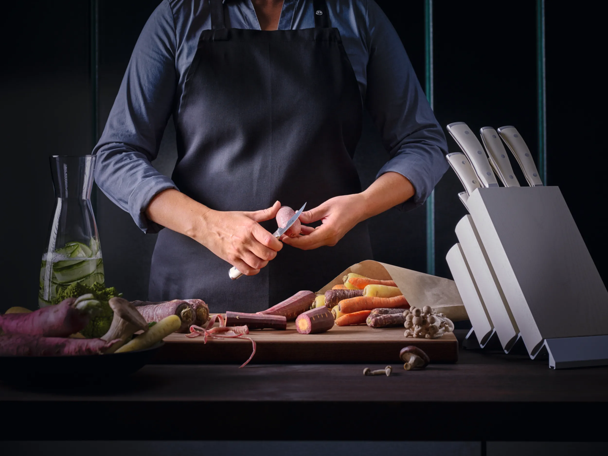 Wüsthof Block Sets>Classic Ikon 10-Piece Knife Block Set