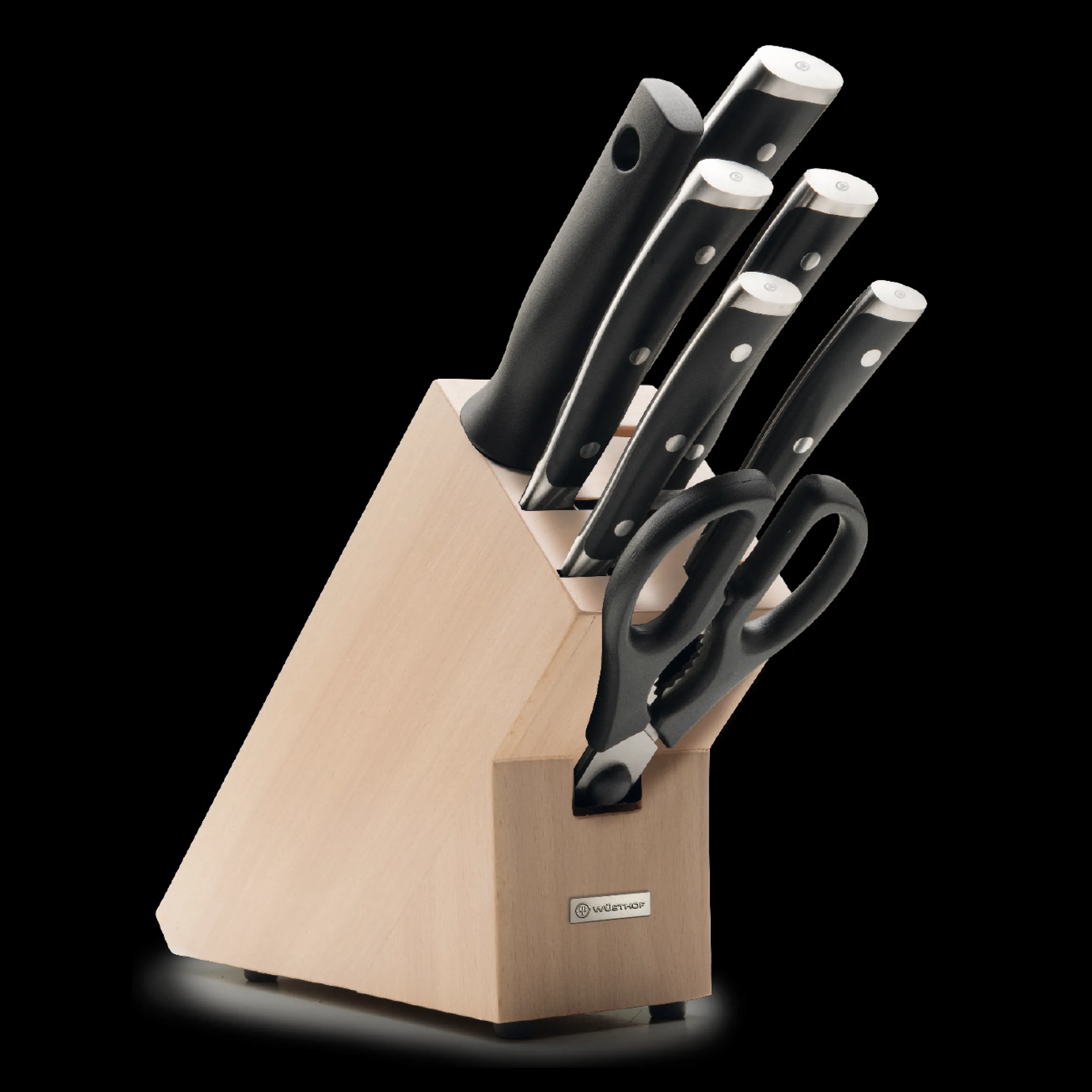 Wüsthof Block Sets>Classic Ikon 8-Piece Starter Knife Block Set