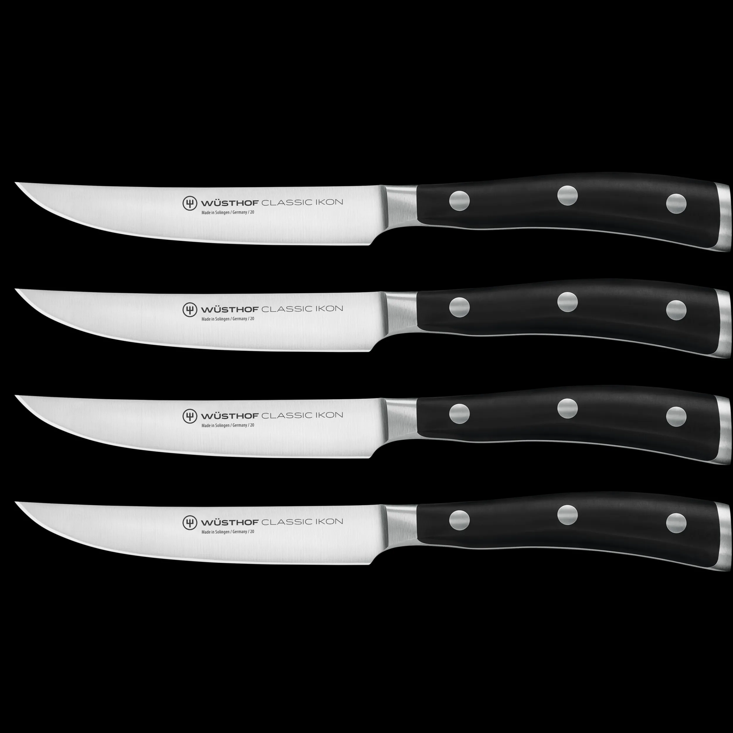 Wüsthof Steak Knives>Classic Ikon 4-Piece Steak Knife Set