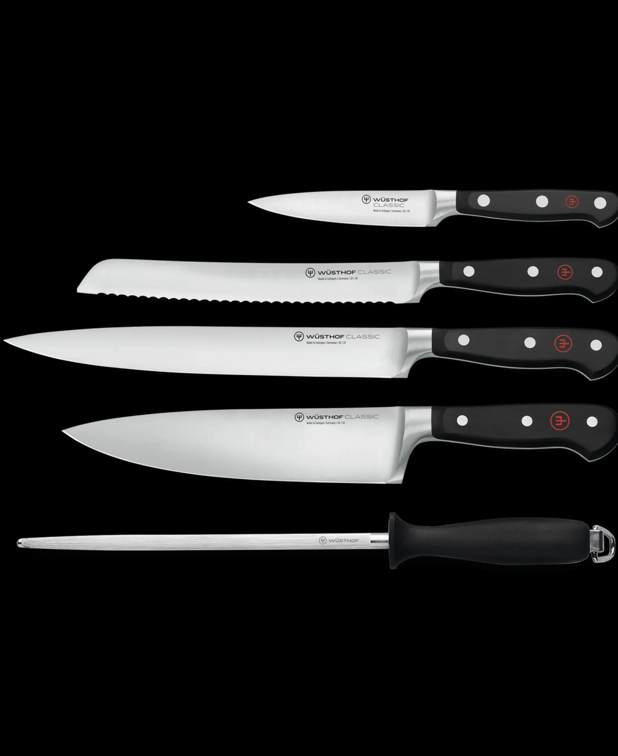 Wüsthof Knife Sets>Classic 5-Piece Chef's Knife Set