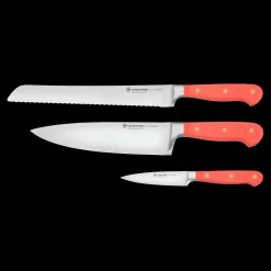 Wüsthof Knife Sets>Classic 3-Piece Essential Knife Set - Coral Peach