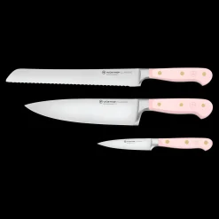 Wüsthof Knife Sets>Classic 3-Piece Essential Knife Set - Pink Himalayan Salt
