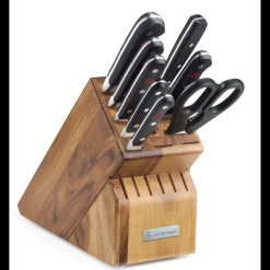 Wüsthof Block Sets>Classic 9-Piece Knife Block Set, Acacia