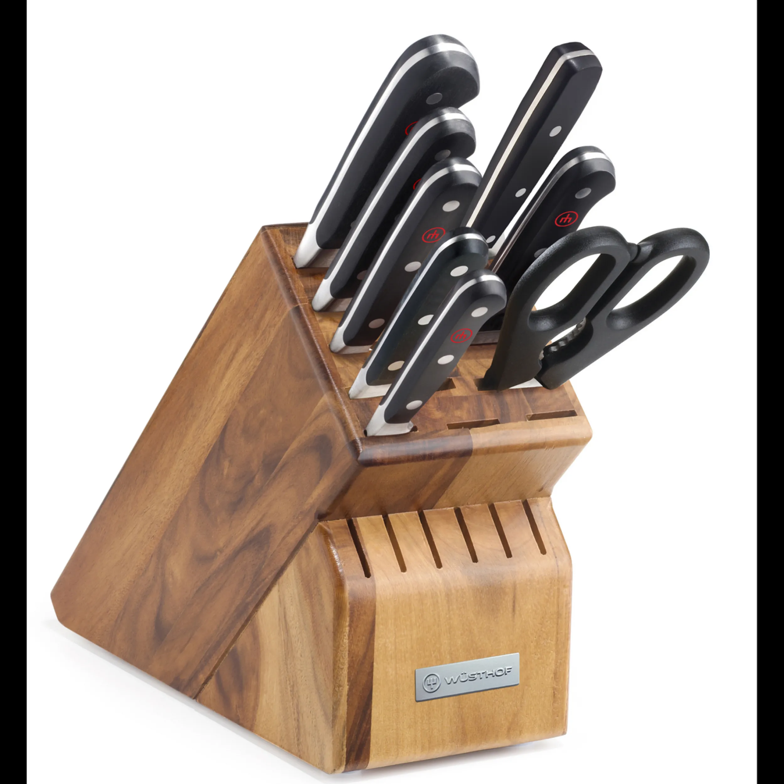 Wüsthof Block Sets>Classic 9-Piece Knife Block Set, Acacia