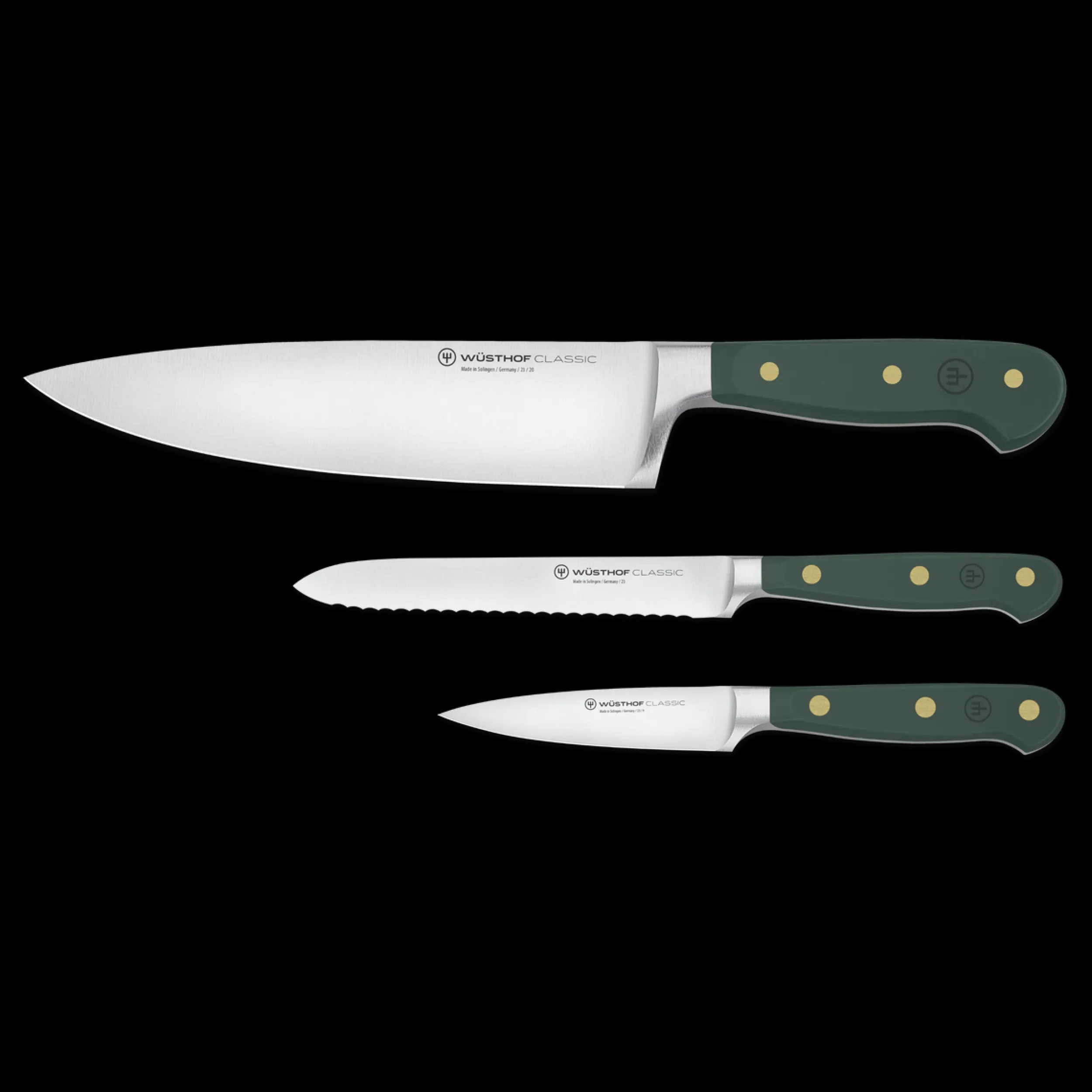 Wüsthof Knife Sets>Classic 3-Piece Utility Knife Set - Fresh Rosemary