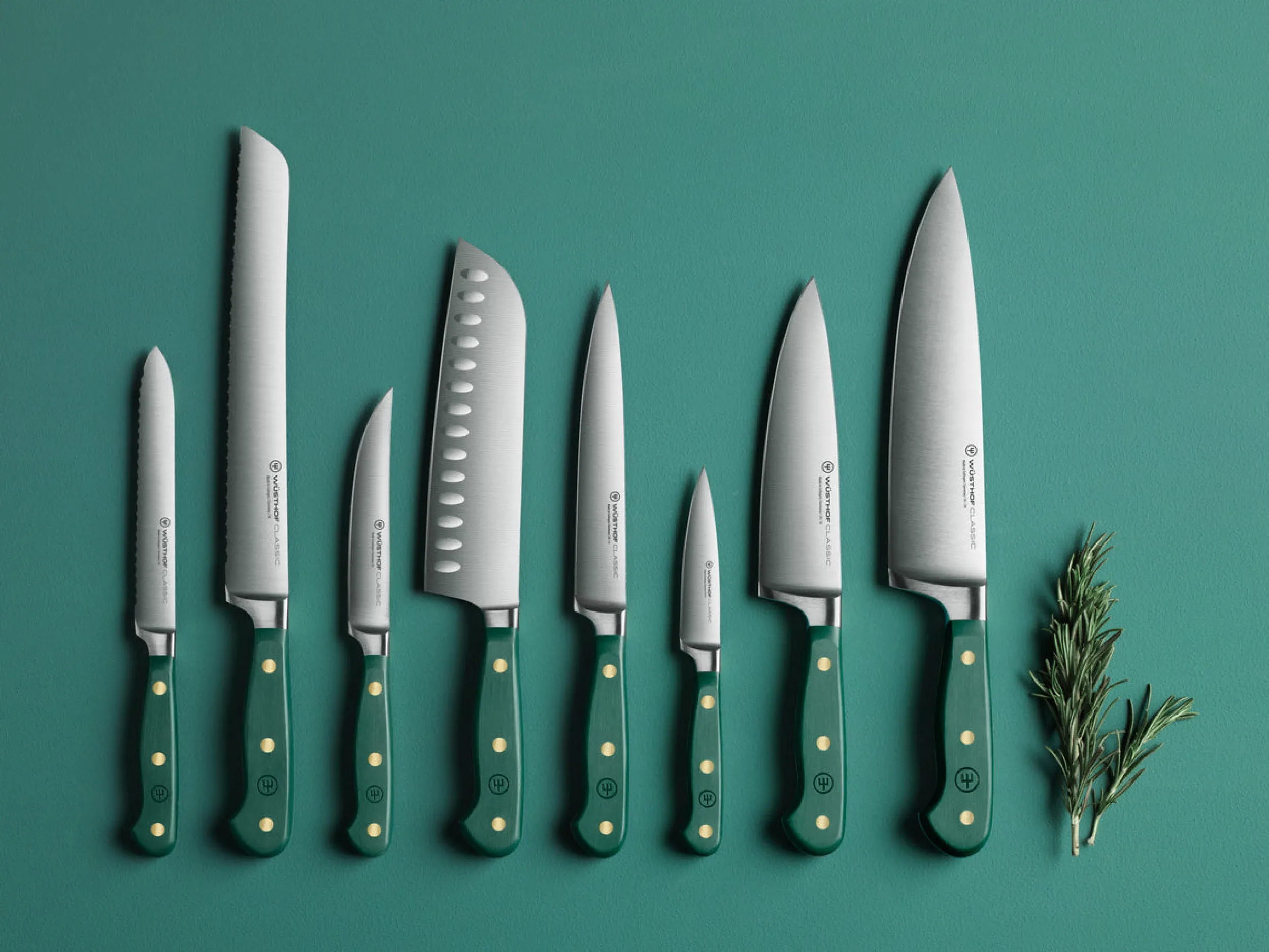Wüsthof Knife Sets>Classic 3-Piece Utility Knife Set - Fresh Rosemary