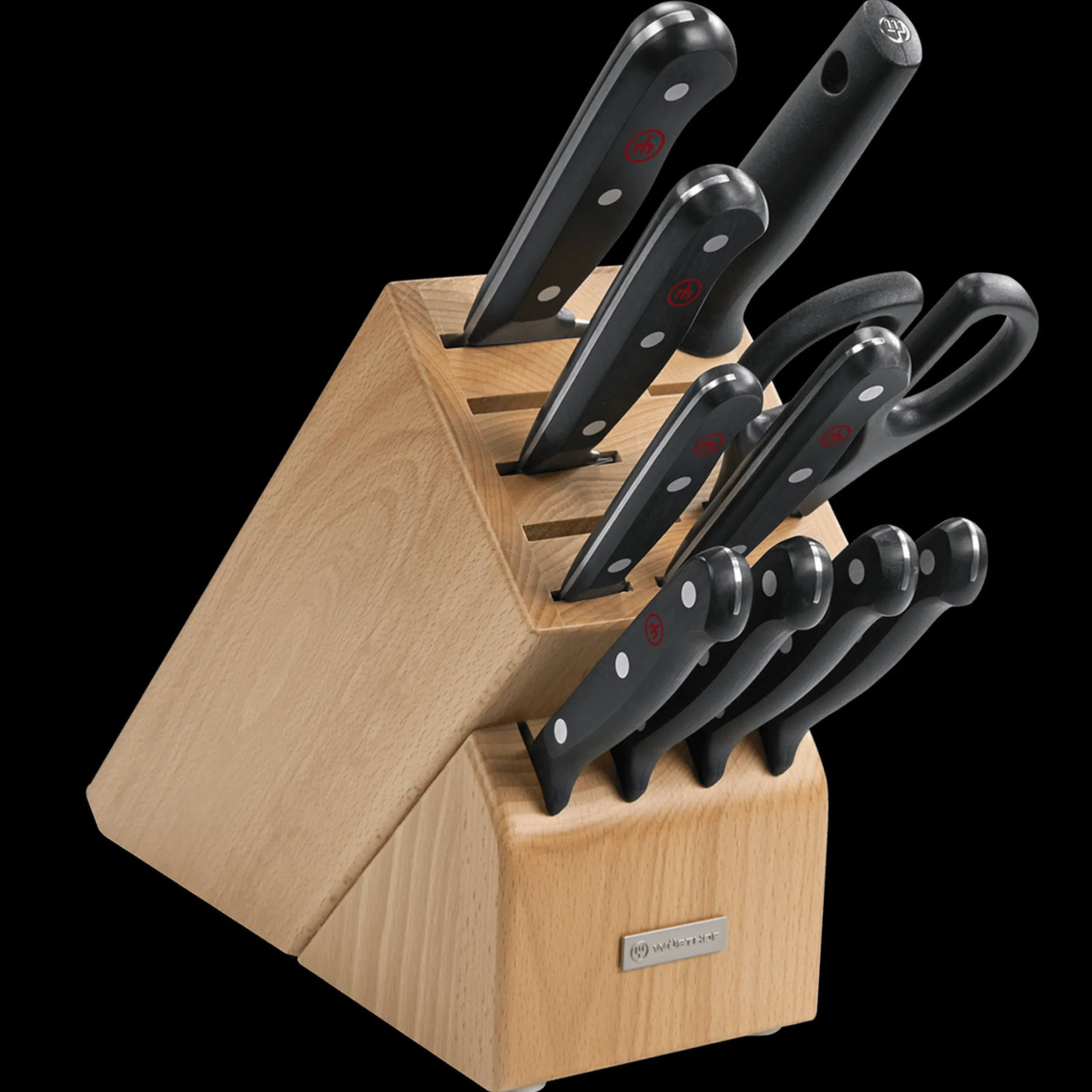 Wüsthof Block Sets>Gourmet 11-Piece Knife Block Set