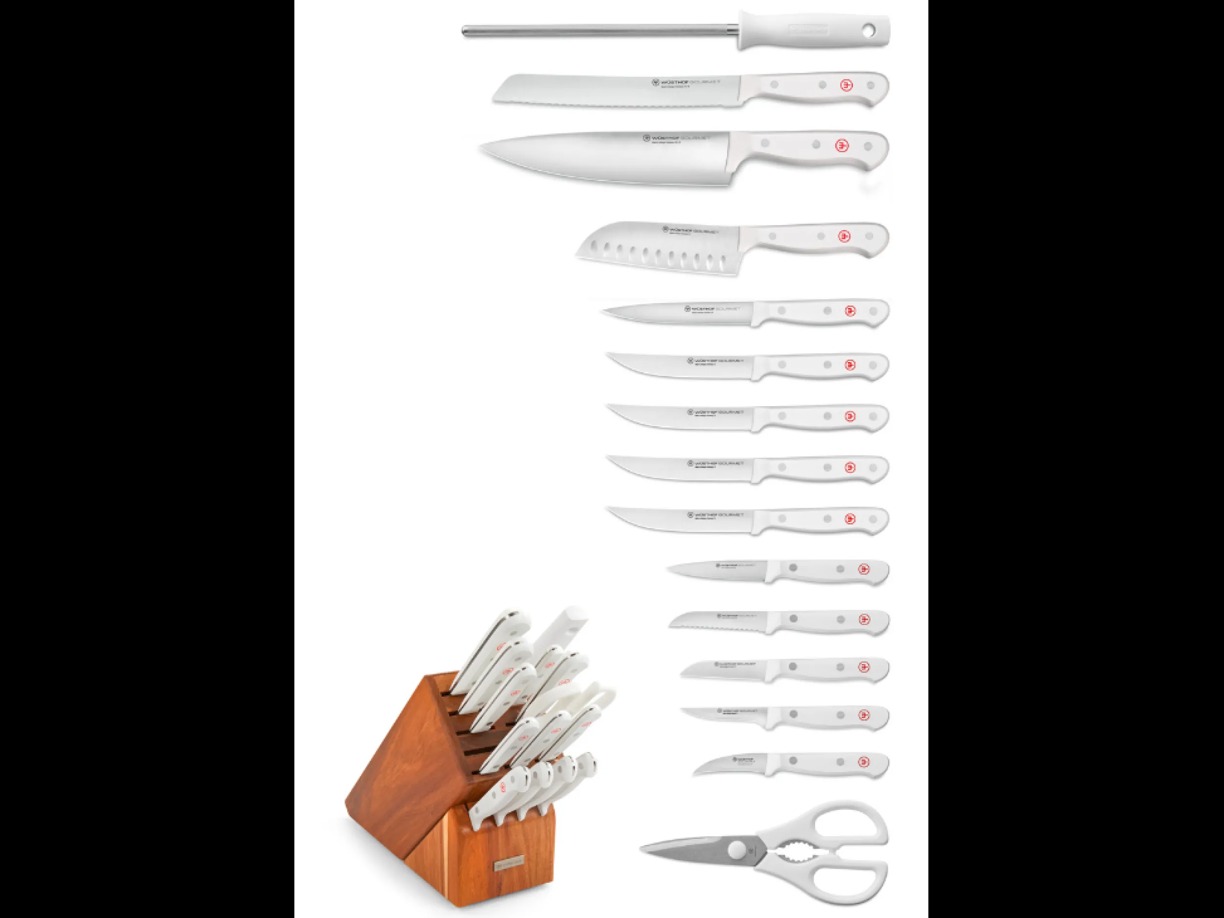 Wüsthof Block Sets>Gourmet 16-Piece Knife Block Set