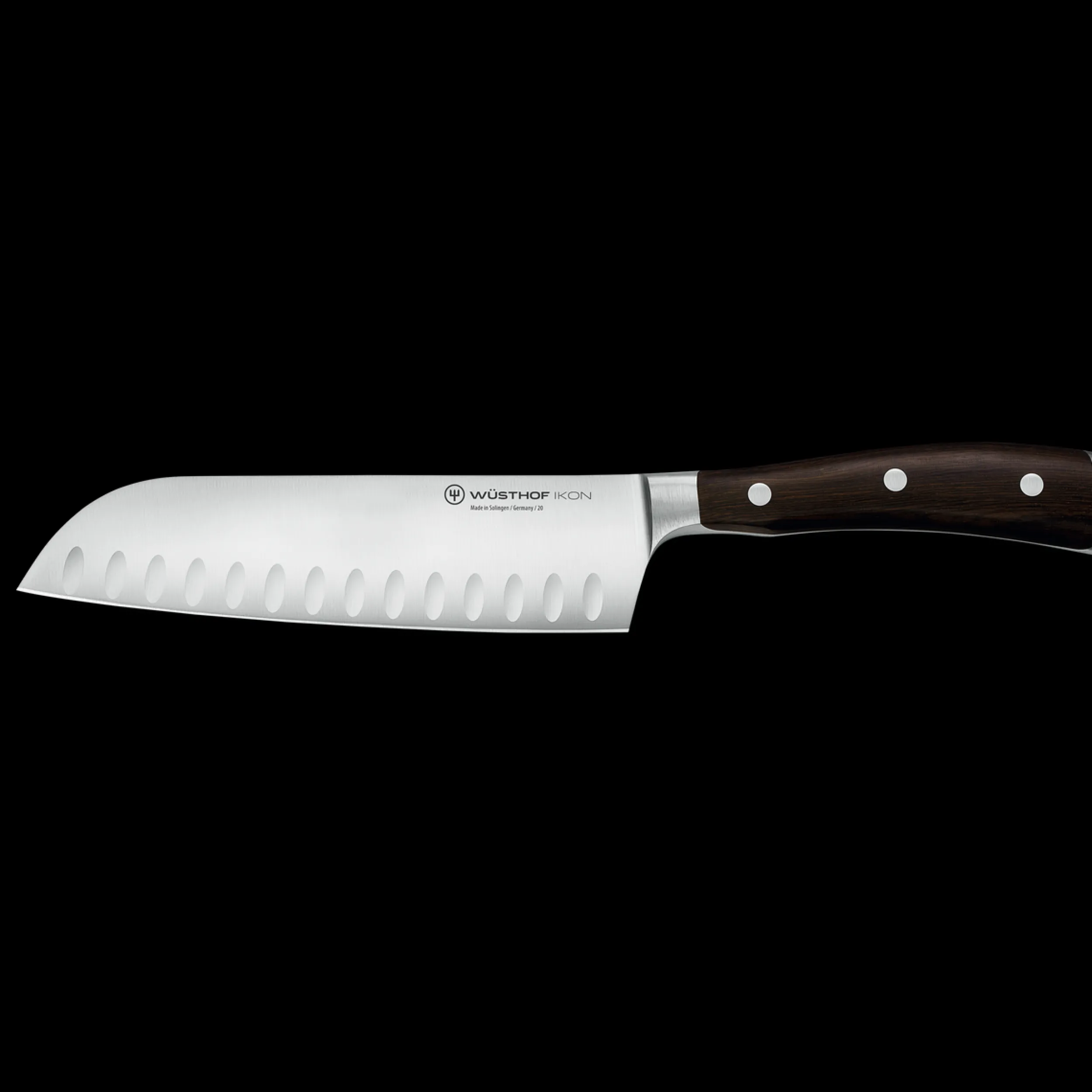 Wüsthof Asian-Style Knives>Ikon 7" Hollow Edge Santoku